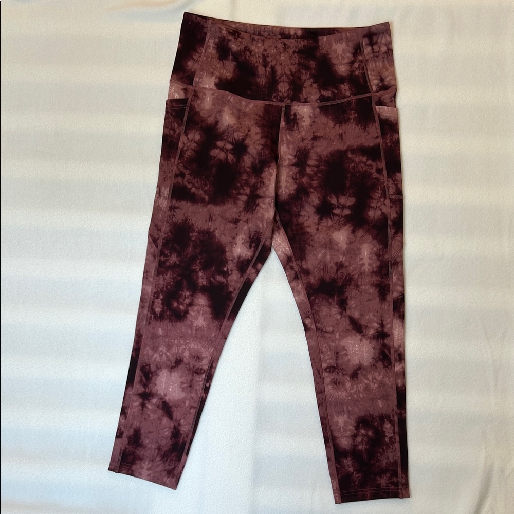 Nicole Miller Sport Tie Dye Leggings M High-Waisted